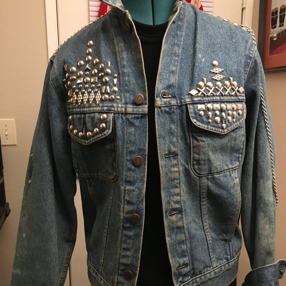 1980's Studded Denim Jacket